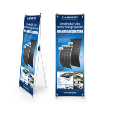  Carbest X-Banner - мотив: сонячна панель, німецька, розмір: 60x180 см