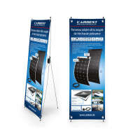 Carbest X-Banner - мотив: сонячна панель, французький, розмір: 60x180 см