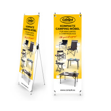 Camp4 X-Banner компактні кемпінгові меблі для кемперів, розмір: 600x1800 мм