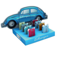  Колекція запальничок VW, дисплей, VW Beetle спереду, 8 штук в 4 кольорах