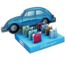  Колекція запальничок VW, дисплей, VW Beetle спереду, 8 штук в 4 кольорах