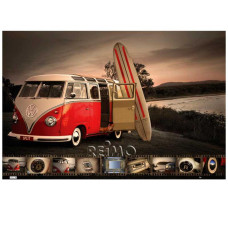 20 Maxi-Poster Колекція VW: дошка для серфінгу VW Bus
