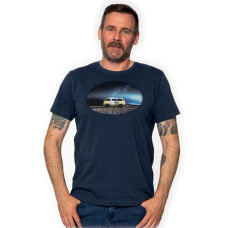 Футболка Herren VW, синьо-меланж, 100% Baumwolle - Футболка Чоловіча S синьо-мел