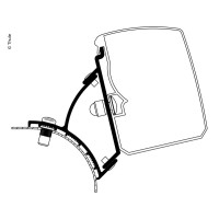 Тент Thule 3200, адаптер VW T5/T6 Miniven Fixed RHD
