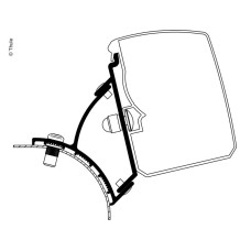 Тент Thule 3200, адаптер VW T5/T6 Miniven Fixed RHD
