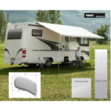 Тент Omnistor 9200 5,5m мотор 230V Mystic сірий корпус білий