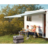 Perfect Wall 3800, тент 450см 12В корпус білий, тканина Horizon Grey, настінне кріплення