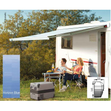 Perfect Wall 3800, тент 600 см, 12 В, корпус білий, тканина Horizon Blue, кріплення на стіну