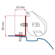 Перехідник Fiamma Nissan NV200/Evalia для F35