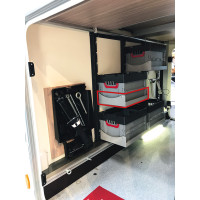 Рама для стелажної полиці складна для EuroBox, 400x300 мм антрацит