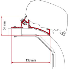 Перехідний тент F65L і F80S Arca Mobilvetta