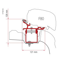 Fiamma KIT VW Crafter/Man L3/H3 2017 р.в., без рейлінгу, 2В.20см, 1.В32см.