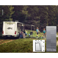 Perfect Wall 1100 3,0 м корпус з білої тканини горизонт сірий