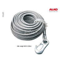 Трос до тросової лебідки артикул 46602, Al-Ko Optima 900кг, 12,5м