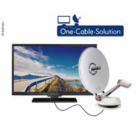 Караван TV System CTS 750-24 GPS параболічна антена вкл. 24" телевізор "Альфатронік".