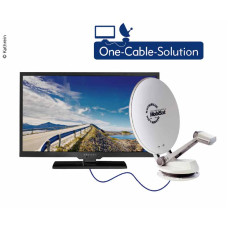 Караван TV System CTS 750-24 GPS параболічна антена вкл. 24" телевізор "Альфатронік".