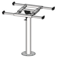 Столовий стовпчик з поворотом і переміщенням H730mm Alu