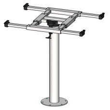 Столовий стовпчик з поворотом і переміщенням H730mm Alu