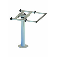 Столовий стовпчик з поворотом і зсувом H700mm Alu