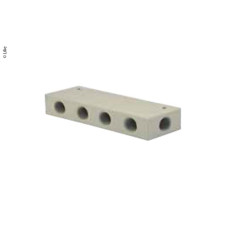 Розподільний блок LILIE 6x3/8" біло-жовтий