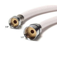 Душовий шланг білий 1,6 м, 3/8" x 1/2"