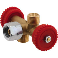 Подвійний клапан 2 виходи 1/4"