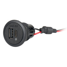 Харчування USB-C/A Double Socker 12V-24V DC, вихід 5V DC, 3,6 A
