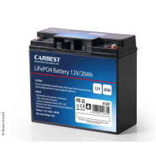 Літій-залізо-фосфатний акумулятор Carbest (LiFePo4), 20 Аг