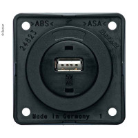 Вбудований USB розєм, антрацитовий матовий, 12 В, 3 А Вихідний струм