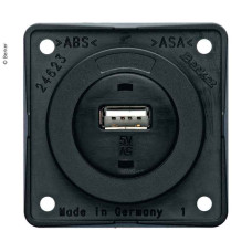 Вбудований USB розєм, антрацитовий матовий, 12 В, 3 А Вихідний струм