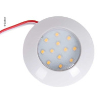 12V LED Spot, 75x18mm, 2,4W, 240 Lumen, 12 LED, колір: білий
