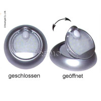 LED 12V Light Mini Silver, поворотний на 358°, 84x75x25 мм