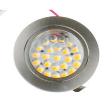 12V LED Spot, матова нержавіюча сталь, 1,7 Вт