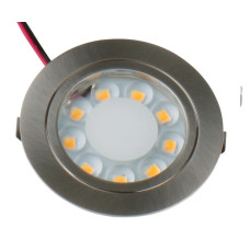 12V LED-Spot, матова нержавіюча сталь, 1,7 Вт