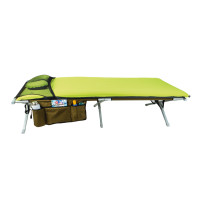 Кемпінгове ліжко, Euphrat Luxus, Olive, 200x81x41, зі спальним килимком і посудом