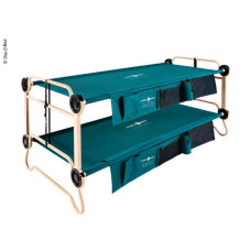  Двохярусне ліжко Disc-O-Bed XL Green з бічними кишенями