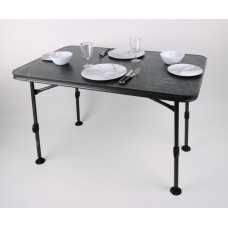 Camp4 Кемпінговий стіл CALAIS STONE 115x70x55-74 см, чорний