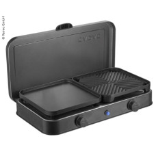 2-Cook Pro Deluxe 2-конфорочна варильна поверхня/гриль 50 мбар, пєзо, 2 плити для гриля