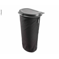 Контейнер для сміття Flextrash, 9 л, чорний, біорозкладний матеріал
