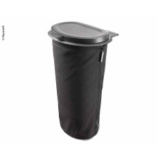 Контейнер для сміття Flextrash, 9 л, чорний, біорозкладний матеріал