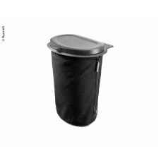 Контейнер для сміття Flextrash, 5 л, чорний, біорозкладний матеріал