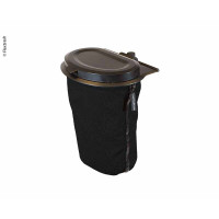 Контейнер для сміття Flextrash, 3 л, чорний, біорозкладний матеріал