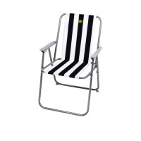 Camping Beach Chair, SunRelax Camp4, білий/блакитний