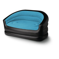 Надувний кемпінговий диван, RELAX DOUBLE Camp4, 145x78x65 см, чорний/лід синій