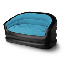 Надувний кемпінговий диван, RELAX DOUBLE Camp4, 145x78x65 см, чорний/лід синій