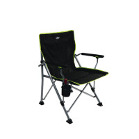 Camping Beach Chair, Camp4, чорний/лаймовий