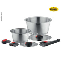 Набір горщиків QuickClack, 7 шт: 2 каструлі + кришка Ø18x24 см, 2 коротких + 1 довга ручка