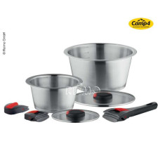 Набір горщиків QuickClack, 7 шт: 2 каструлі + кришка Ø18x24 см, 2 коротких + 1 довга ручка