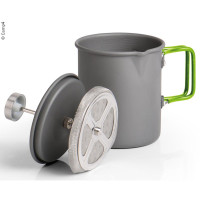 FrenchPress 2-в-1 чайник + кавоварка в одному, алюміній