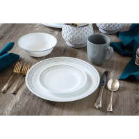 Набір посуду CORELLE MYSTIC GREY, 12 шт., на 4 персони, непорушний